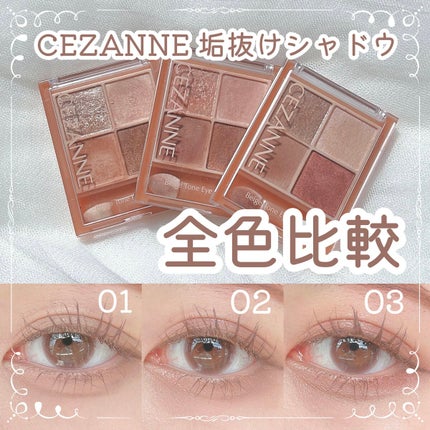 ベージュトーンアイシャドウ/CEZANNE/アイシャドウパレットを使ったクチコミ(1枚目)