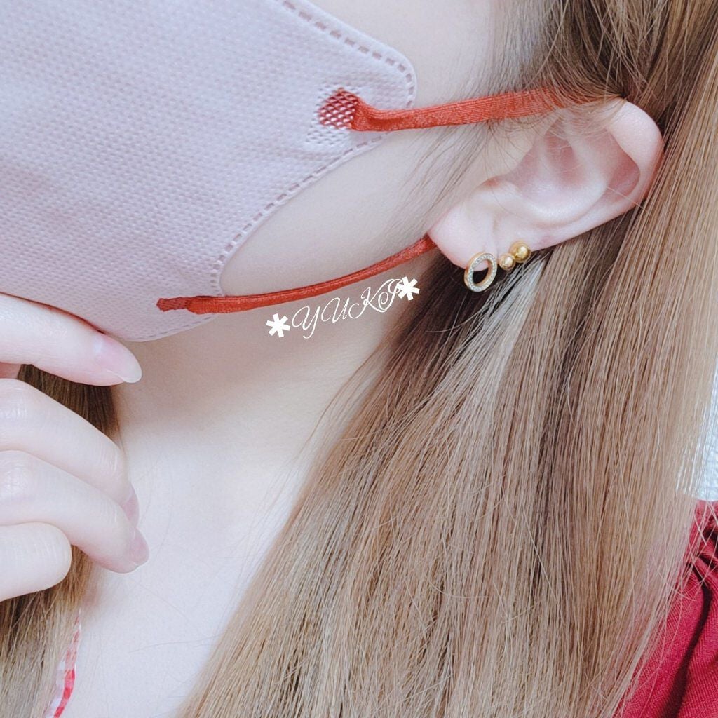 yuki on LIPS 「#MASK𖤐´-/こちらはまた違う日に付けたマスク♡バイカラー..」(2枚目)