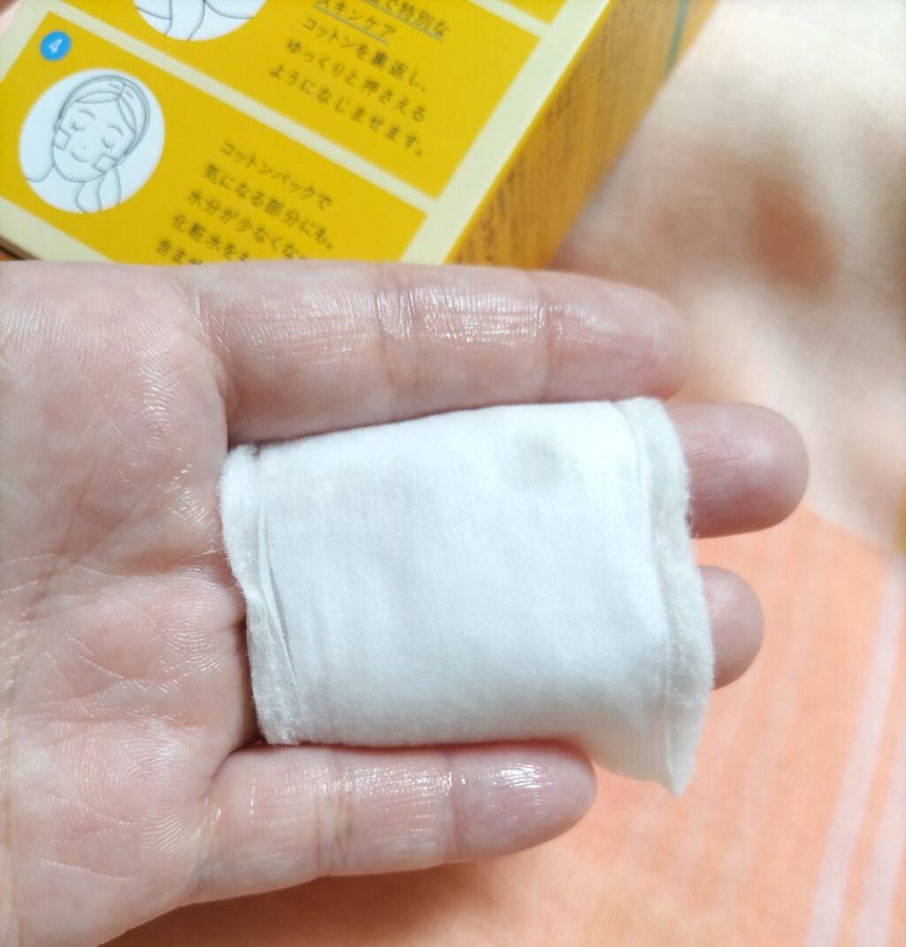 美容成分をはさんだとけだすスキンケアコットン ビタミンC in /コットン・ラボ/コットンを使ったクチコミ(4枚目)