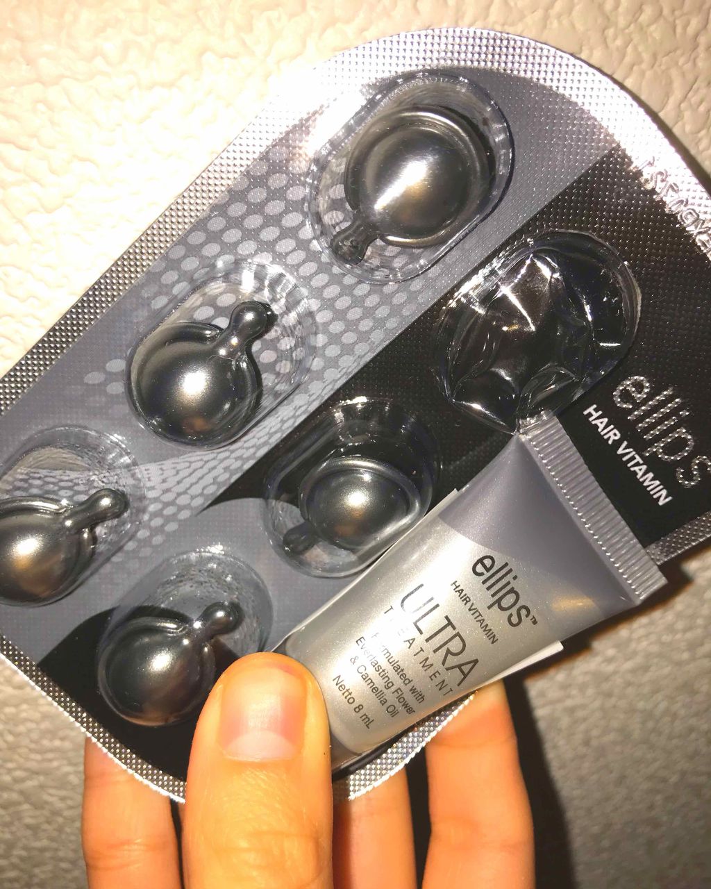 ヘアーオイル【シャイニーブラック】/ellips/ヘアオイルを使ったクチコミ（1枚目）