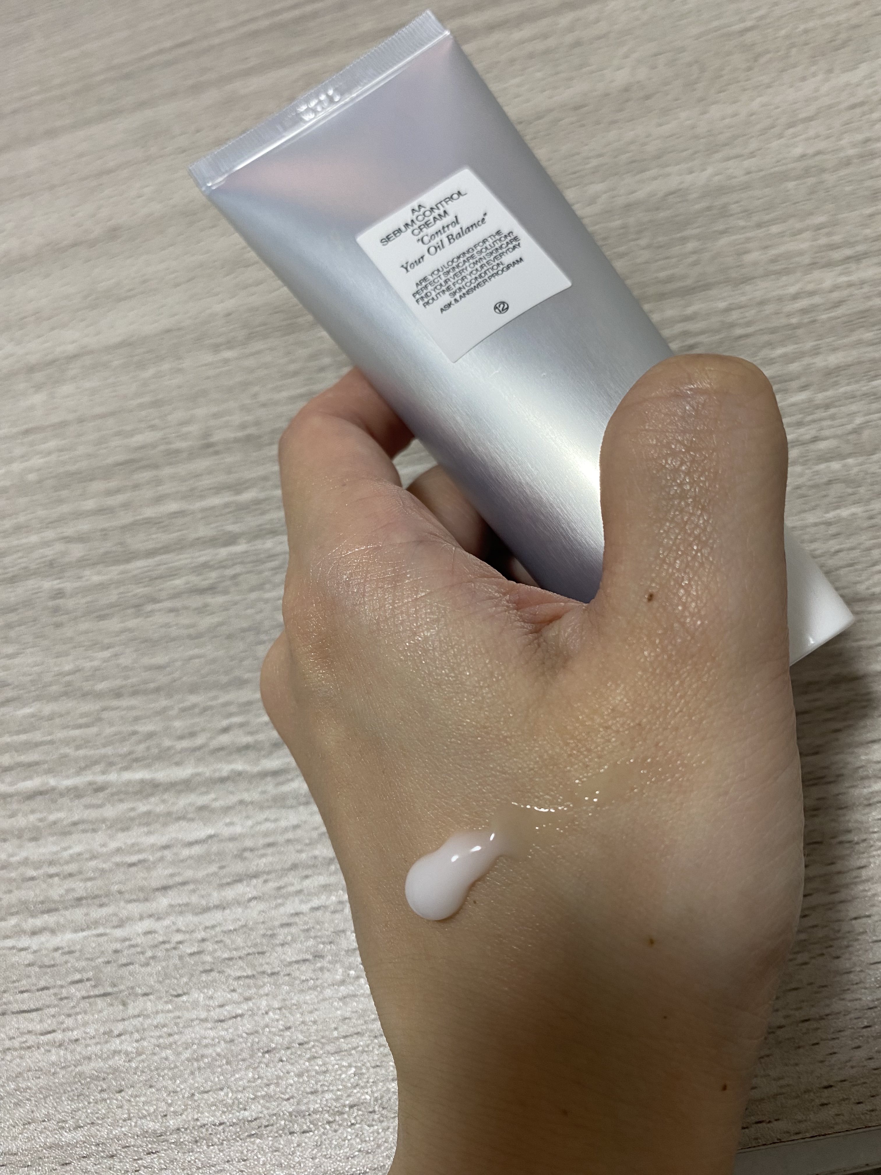 AA シーバムコントロールクリーム /Shangpree/フェイスクリームを使ったクチコミ（2枚目）