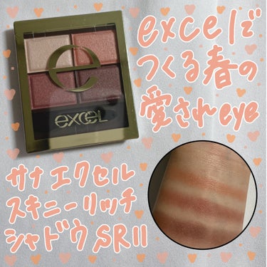 スキニーリッチシャドウ/excel/アイシャドウパレットを使ったクチコミ（1枚目）