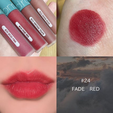 ゼロベルベットティント/rom&nd/リップティントを使ったクチコミ(5枚目)