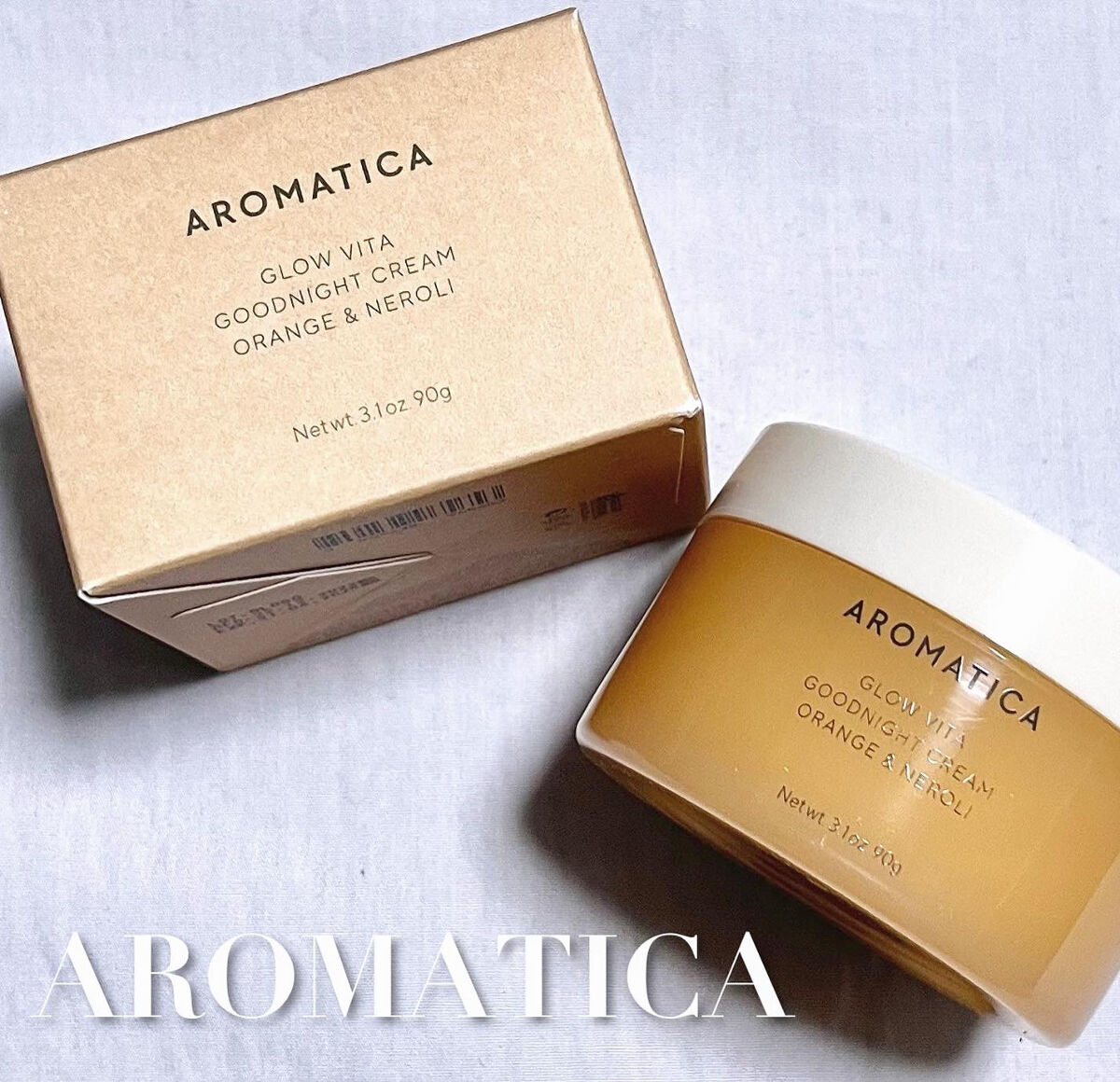 グロービタグットナイトクリーム/AROMATICA/フェイスクリームを使ったクチコミ（1枚目）