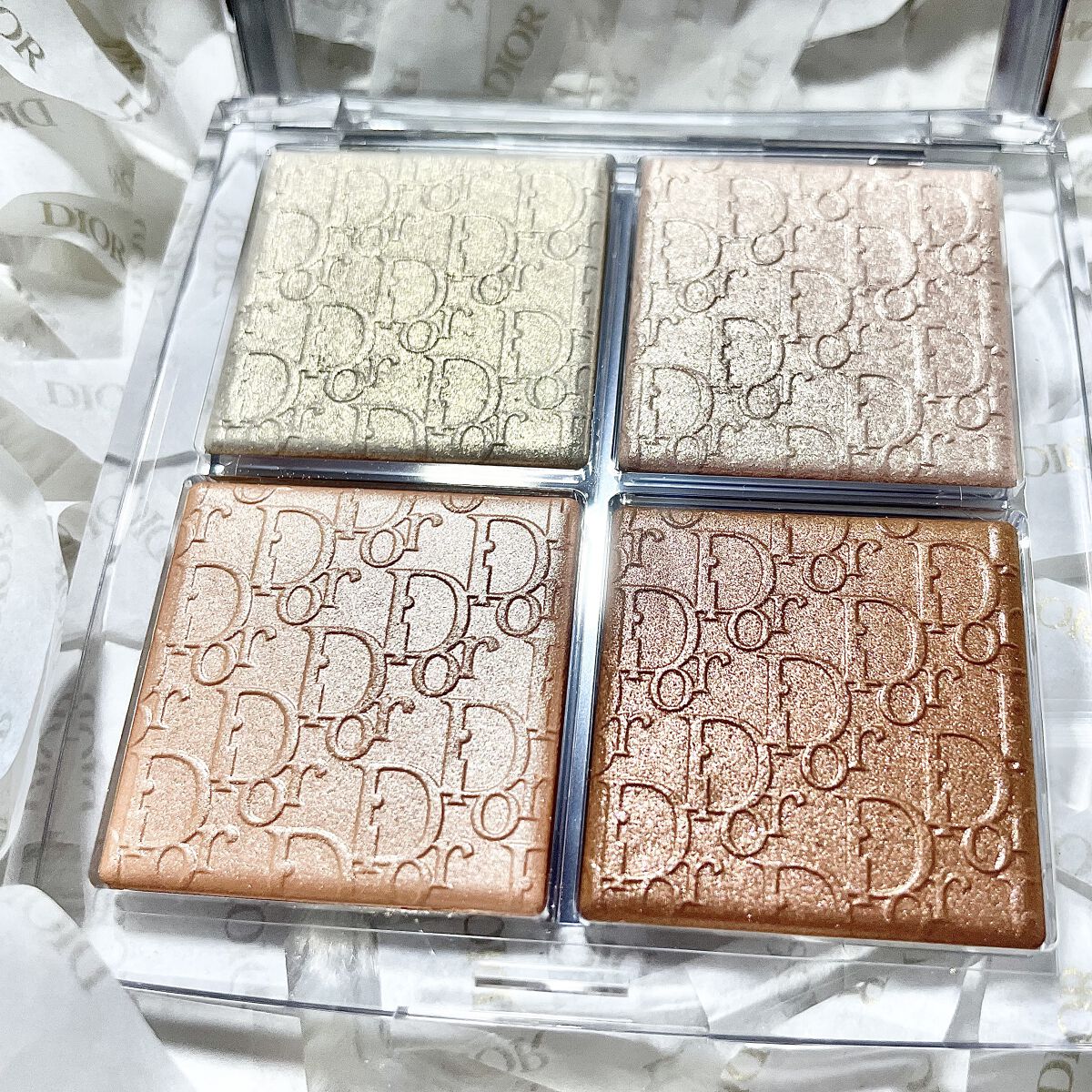 ディオール バックステージ フェイス グロウ パレット/Dior/ハイライトを使ったクチコミ（2枚目）