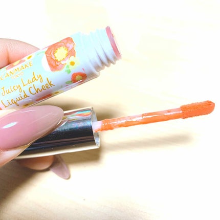 ジューシーレディリキッドチーク/キャンメイク/リキッドチークを使ったクチコミ(2枚目)