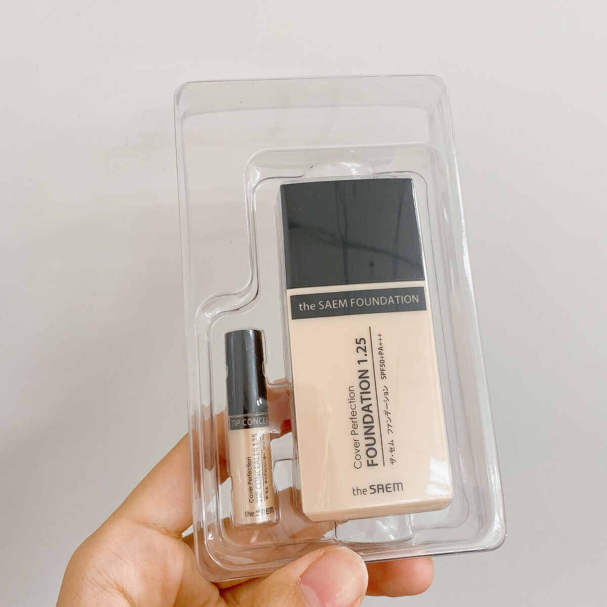 ザ・セム CPファンデーション 1.25 ライトベージュ/the SAEM/リキッドファンデーションを使ったクチコミ（3枚目）