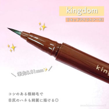 キングダム リキッドアイライナーR1 ディープブラウン/キングダム/リキッドアイライナーを使ったクチコミ（3枚目）