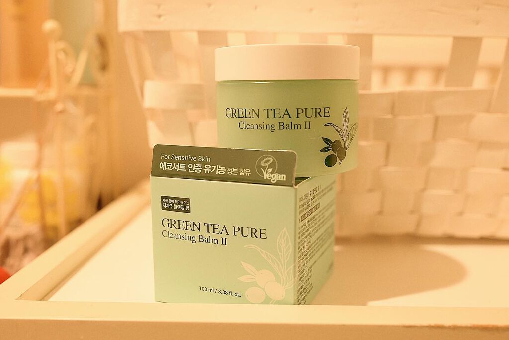 グリーンティーピュアクレンジングバームⅡ/YADAH/クレンジングバームを使ったクチコミ（3枚目）