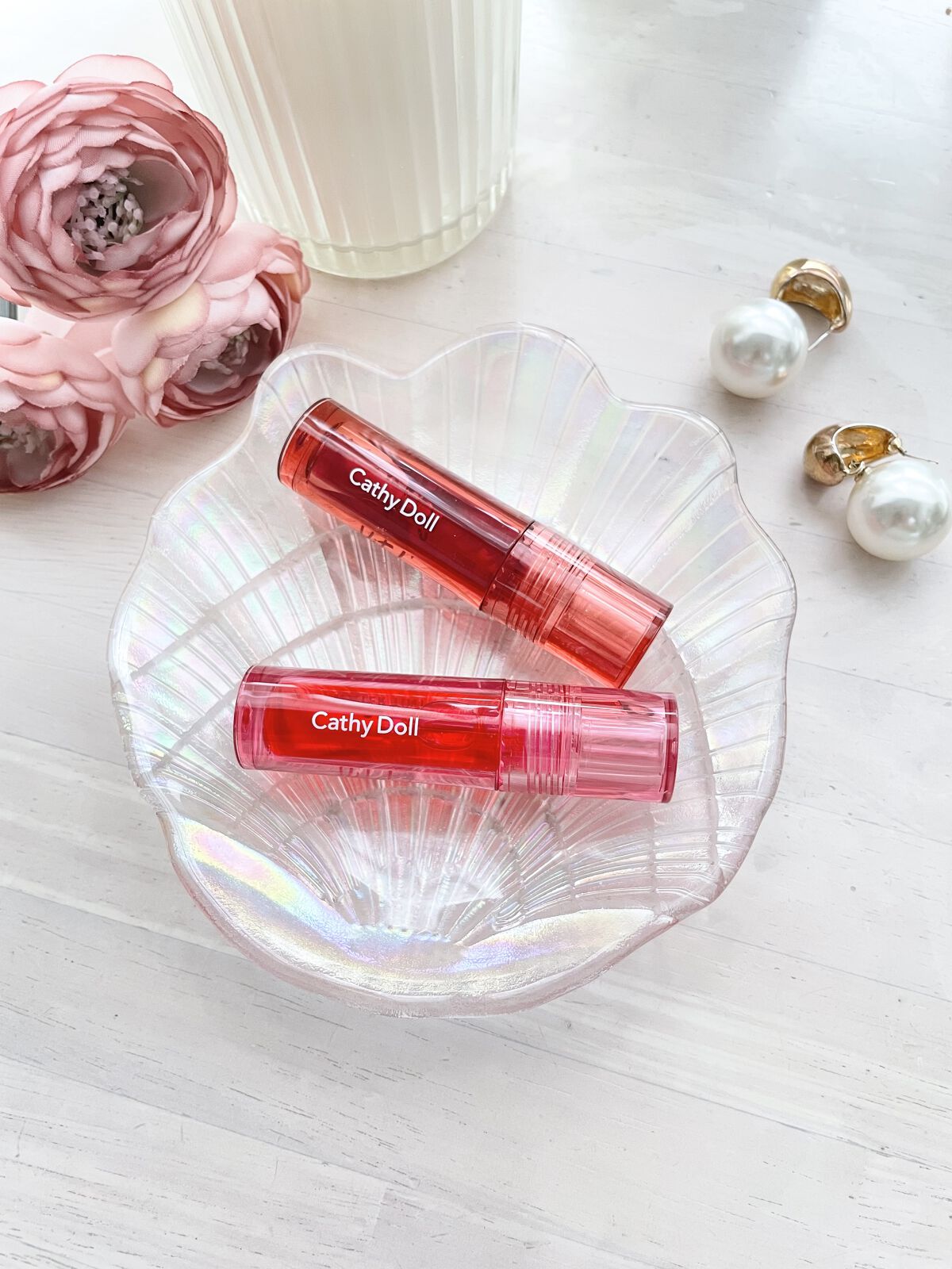 Vit C ウォーターティント 05 Cherry/CathyDoll/リップティントを使ったクチコミ（1枚目）