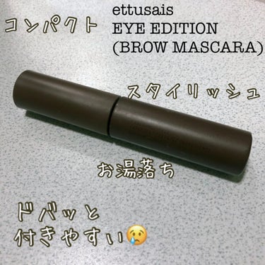 ettusais アイエディション (ブロウマスカラ)

[基本情報]
全4色
6g 1320円
スリムなツリー型ブラシ
汗、皮脂に強い
お湯で落とせる
美容液成分配合/毛髪トリートメント(アミノ酸)、