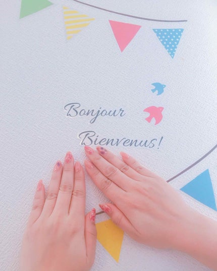 #ボタニカルネイル,#春ネイル,#セルフネイルのネイルデザイン