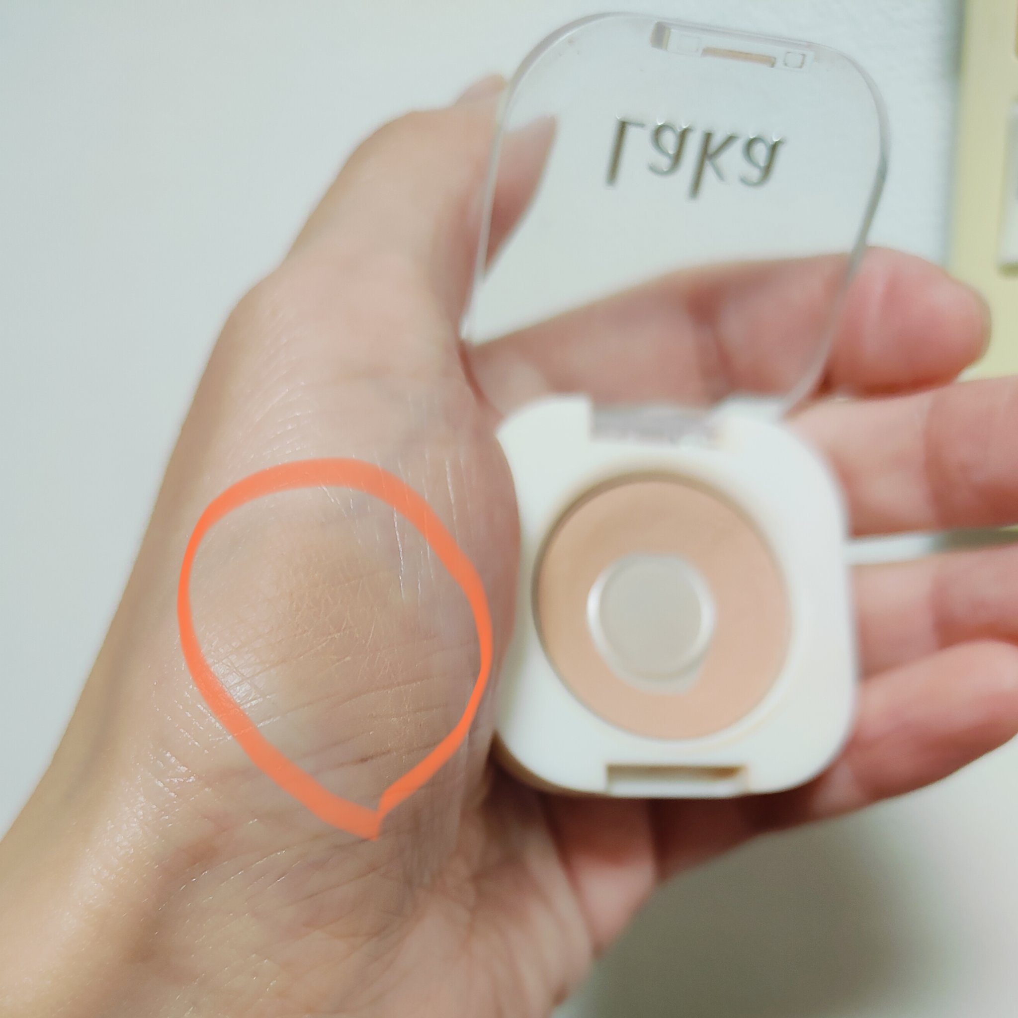 モノアイシャドウ 906 タウニー/Laka/単色アイシャドウを使ったクチコミ（1枚目）