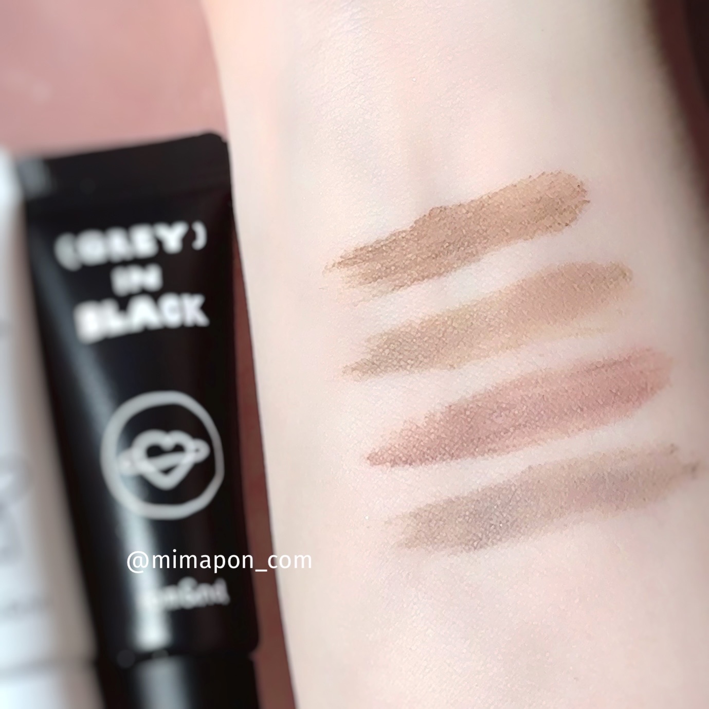 ハンオールブロウカラ 03 モダンベージュ（INAPSQUAREコラボ）/rom&nd/眉マスカラを使ったクチコミ（2枚目）