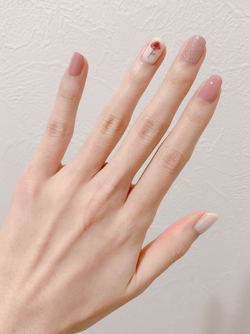 ナチュラルネイルカラーN 020 オールドローズ/デュカート/マニキュアを使ったクチコミ（1枚目）