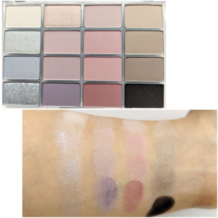 ソフトブラーリングアイパレット/wakemake/アイシャドウパレットを使ったクチコミ(2枚目)