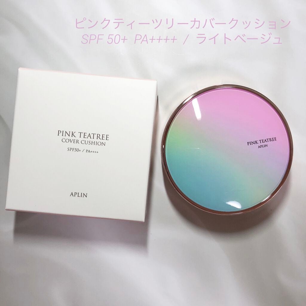 ピンクティーツリーカバークッション/APLIN/クッションファンデーションを使ったクチコミ(1枚目)