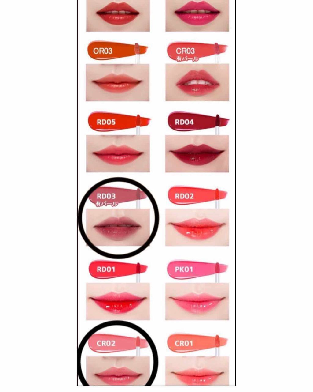 アピュー ウォーターライト ティント RD03/A’pieu/リップティントを使ったクチコミ（3枚目）