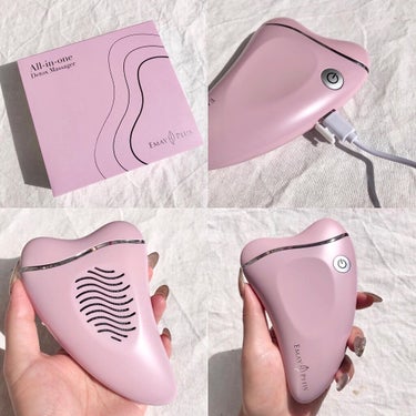 電動かっさプレート ハート型（ピンク）/Emay Plus/美顔器・マッサージの画像