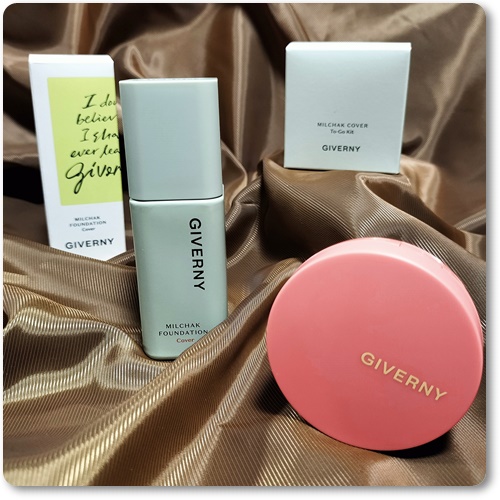 ジヴェルニー 密着カバークッション/GIVERNY/クッションファンデーションを使ったクチコミ（1枚目）