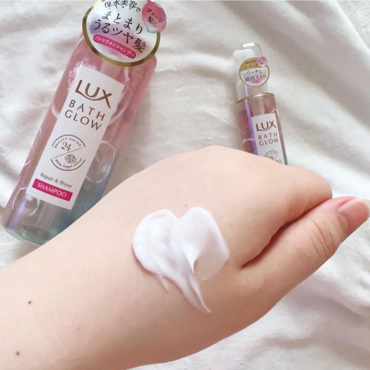 バスグロウ リペア&シャイン シャンプー/トリートメント/LUX/シャンプー・コンディショナーを使ったクチコミ(5枚目)