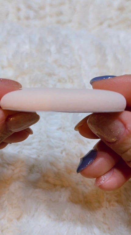 ファンデーションが染みこみにくいパフ(クッションファンデ用)/貝印/パフ・スポンジを使ったクチコミ(4枚目)