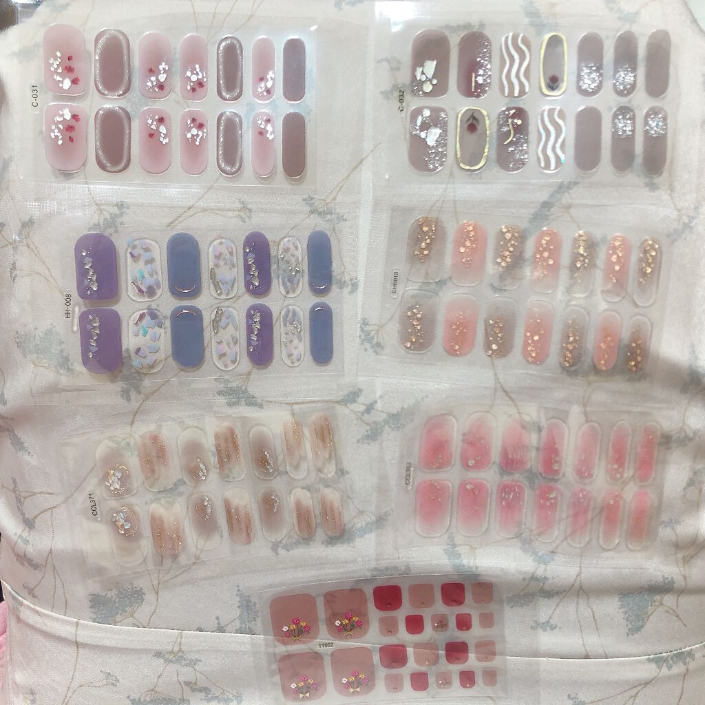 ネイルシール/Qoo10/ネイルシールを使ったクチコミ(3枚目)