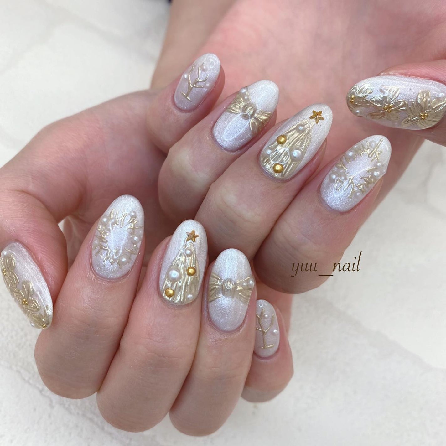 YUKA on LIPS 「.Xmas🎄先取り❄️..#nail#nailist#ネイル#..」(1枚目)