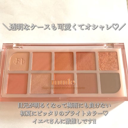 MDショールモーメント アイシャドウパレット/mude/アイシャドウパレットを使ったクチコミ(6枚目)