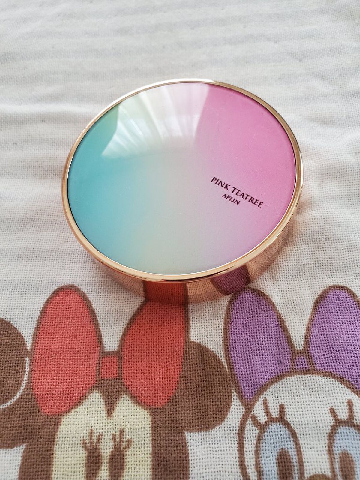 ピンクティーツリーカバークッション/APLIN/クッションファンデーションを使ったクチコミ（1枚目）