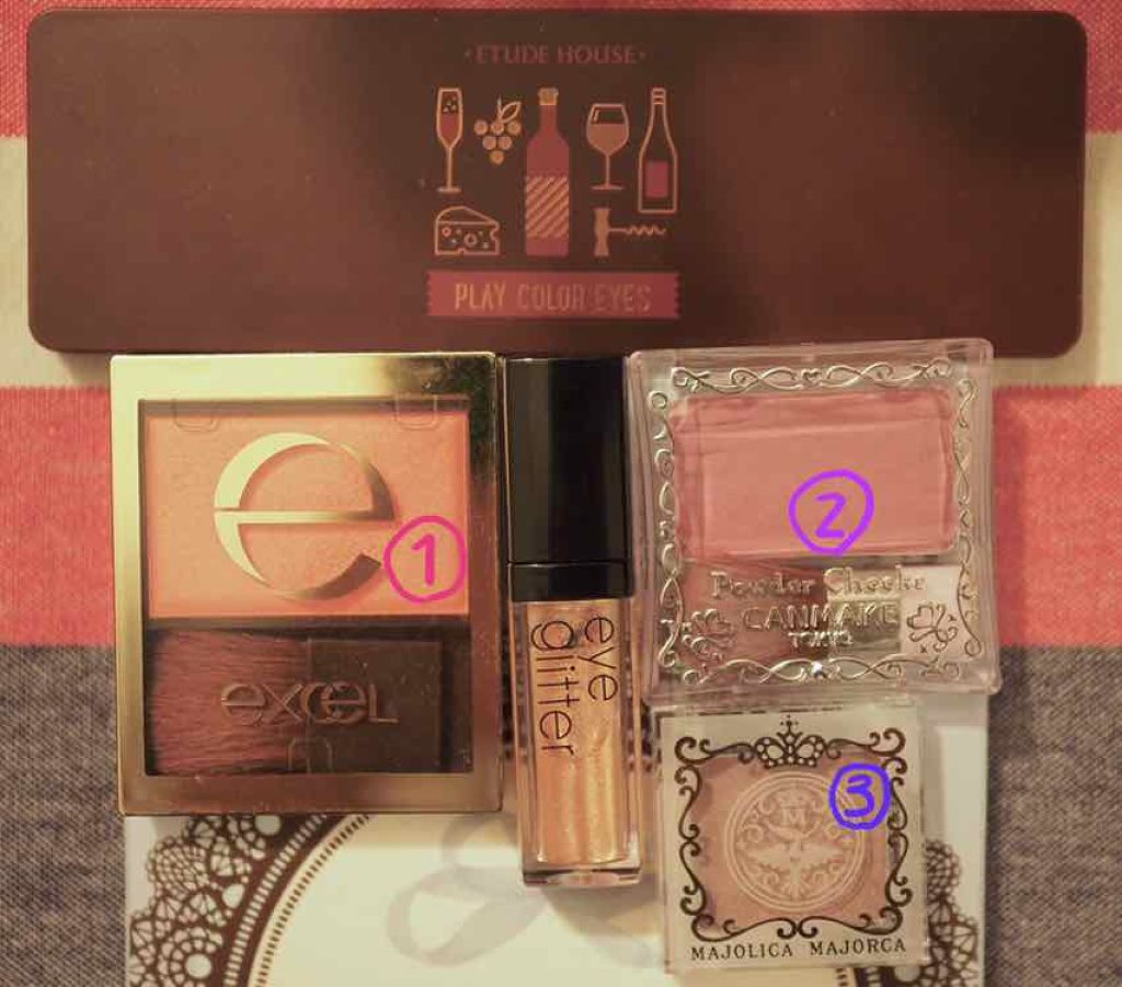 スキニーリッチチーク/excel/パウダーチークを使ったクチコミ(3枚目)