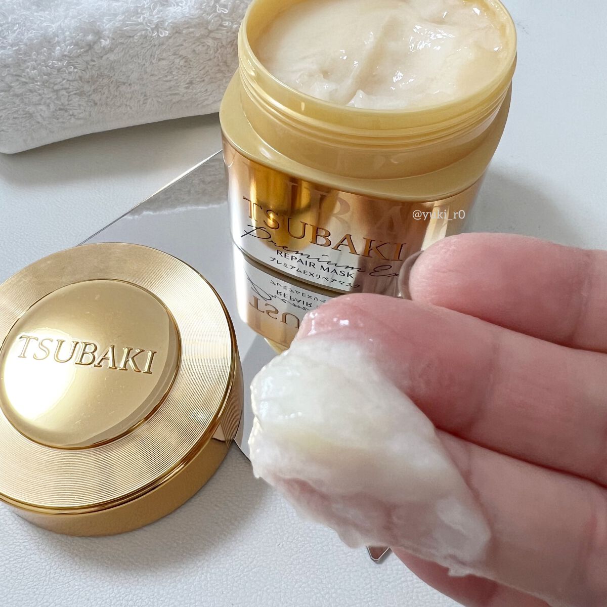 プレミアムリペアマスク（資生堂　プレミアムリペアマスク）/TSUBAKI/ヘアマスク・ヘアパックを使ったクチコミ（3枚目）
