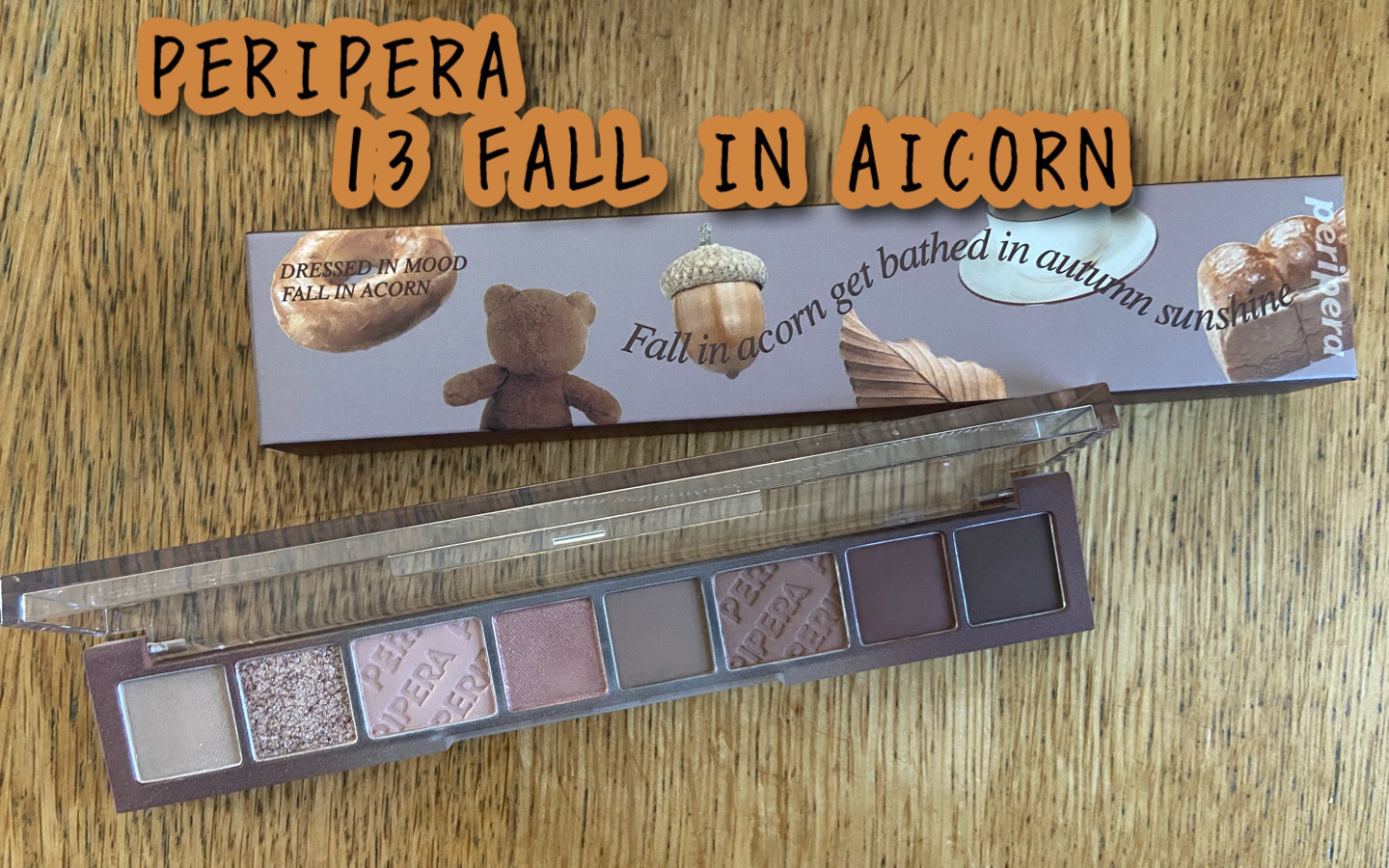 オール テイク ムード パレット(24AD) 【旧】13 FALL IN ACORN/PERIPERA/アイシャドウパレットを使ったクチコミ（1枚目）