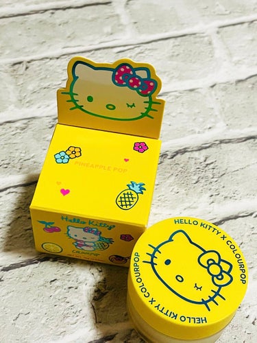 ColourPop パイナップルポップのクチコミ「COLOUR POP 
HELLO KITTY
リップスクラブ

☑︎PINEAPPLE PO.....」（1枚目）