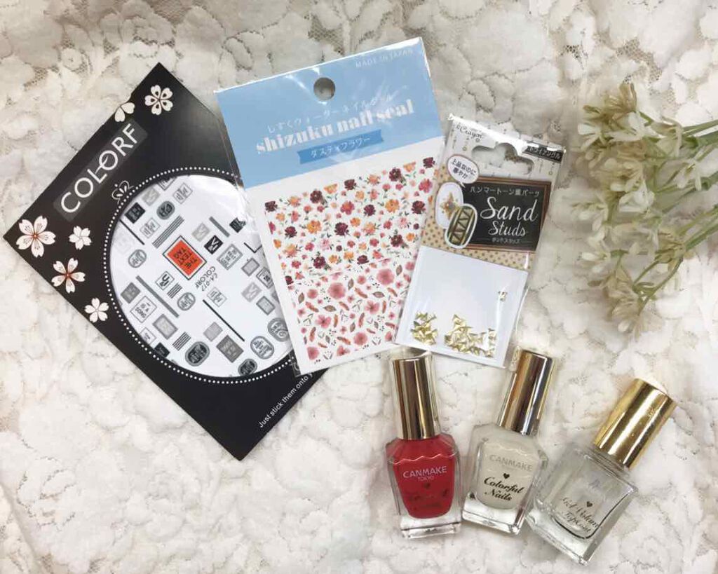 しずくネイルシール/キャンドゥ/ネイルシールを使ったクチコミ（3枚目）