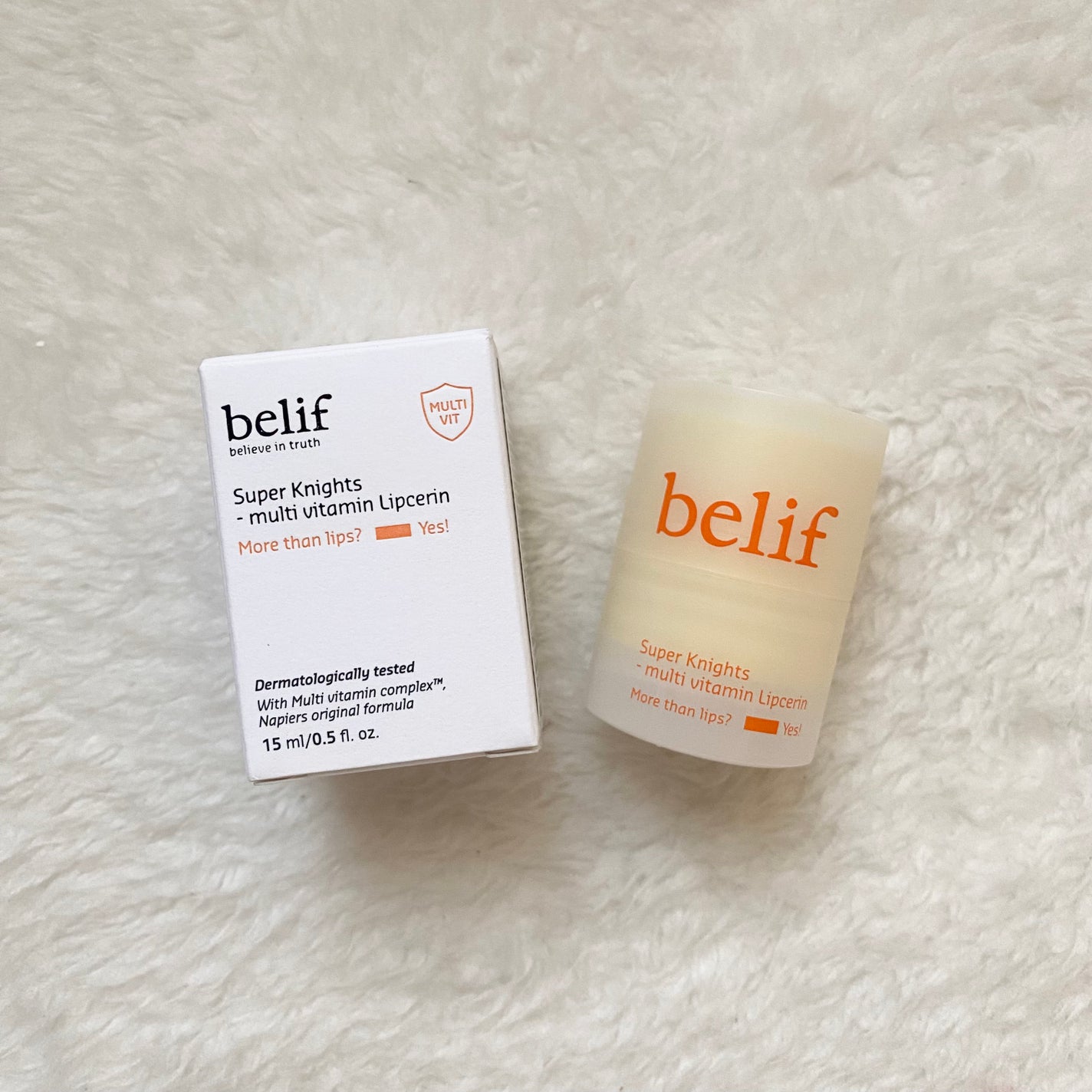 スーパーナイツ マルチ V リップセリン /belif/リップクリームを使ったクチコミ(3枚目)