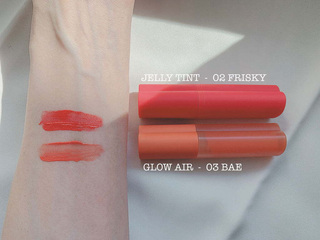 ホリカホリカ ハートクラッシュグローティントエアー 03 ベイ/HOLIKA HOLIKA/リップティントを使ったクチコミ（2枚目）