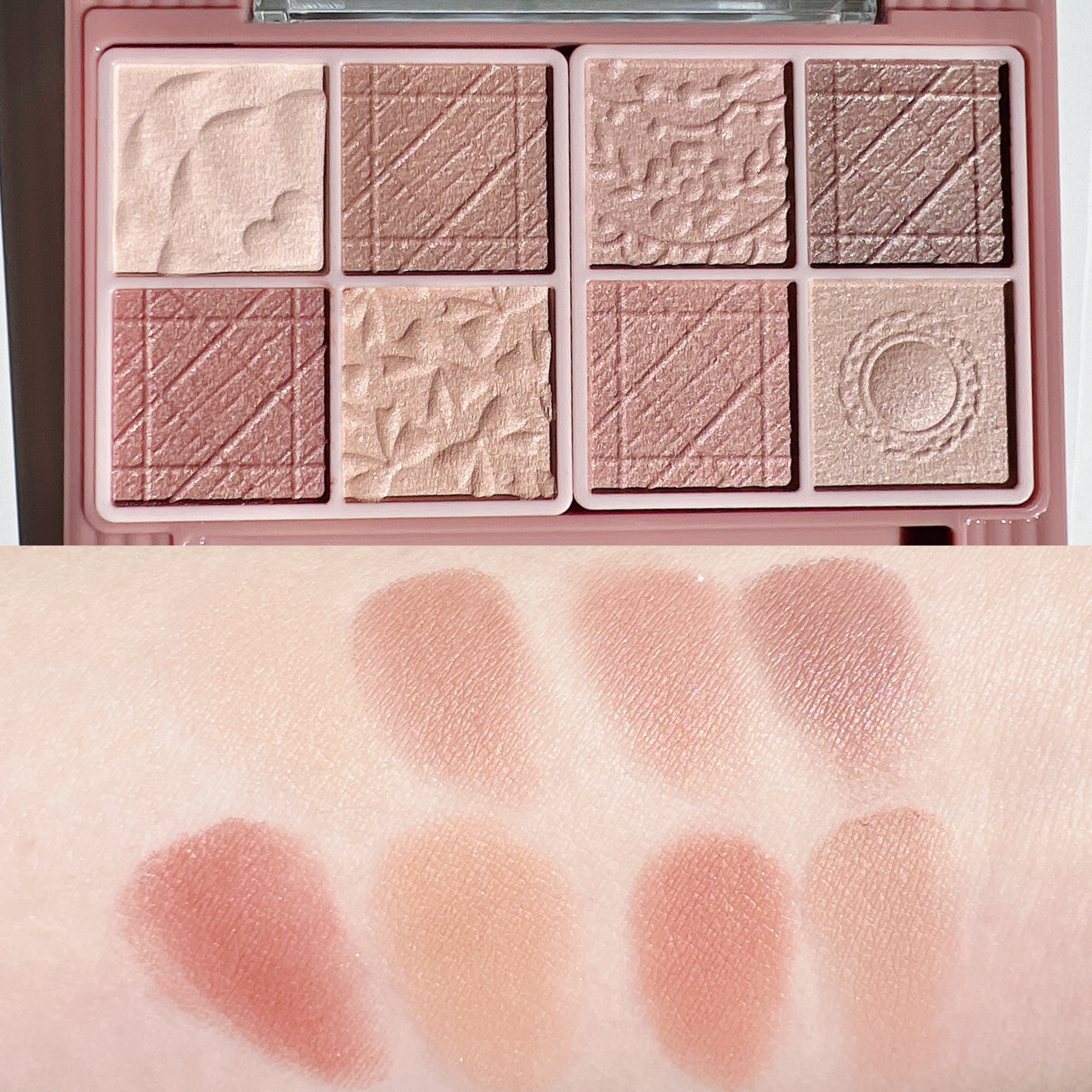 プティパレットアイズ（マットタイプ） M01 メープルミルフィーユ/キャンメイク/パウダーアイシャドウを使ったクチコミ（3枚目）