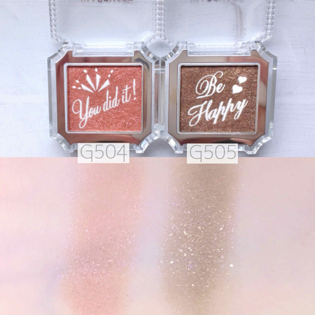 アイコニックルック アイシャドウ G504 you did it! ★限定色/JILL STUART/単色アイシャドウを使ったクチコミ（2枚目）