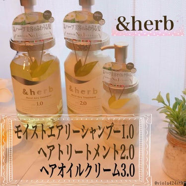 ＆herb モイストエアリーシャンプー1.0のクチコミ「
﻿
﻿
୨୧┈┈┈┈┈┈┈┈┈┈┈┈୨୧﻿
﻿
ヴィークレア﻿
＆harb﻿
シャンプー・ト.....」（1枚目）