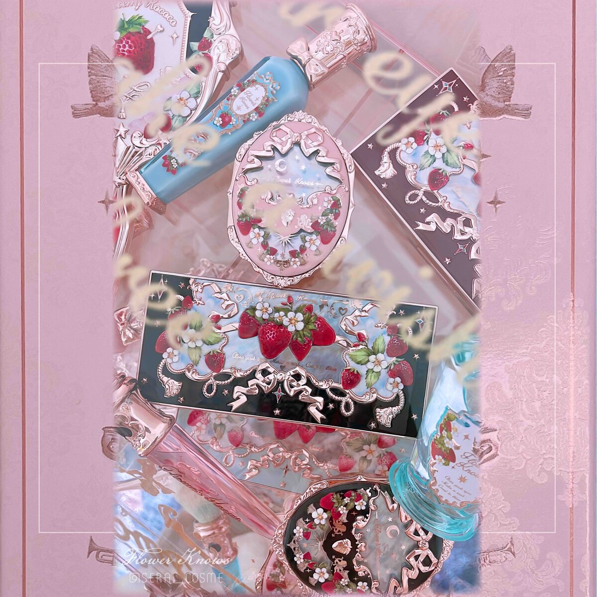 ストロベリーロココ アイシャドウパレット/FlowerKnows/アイシャドウパレットを使ったクチコミ(7枚目)