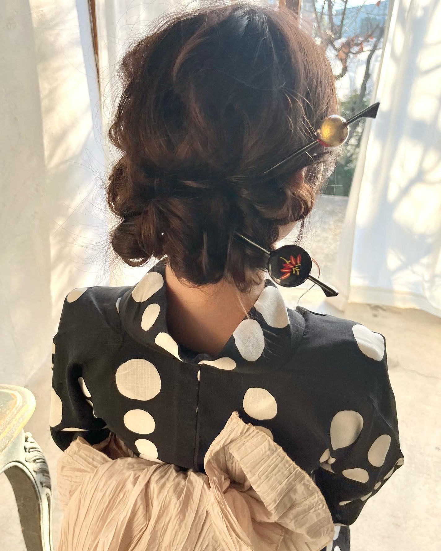 HARUNA on LIPS 「.先日の浴衣のヘアメイク🌟.いろんなアレンジをたくさんしました..」(3枚目)