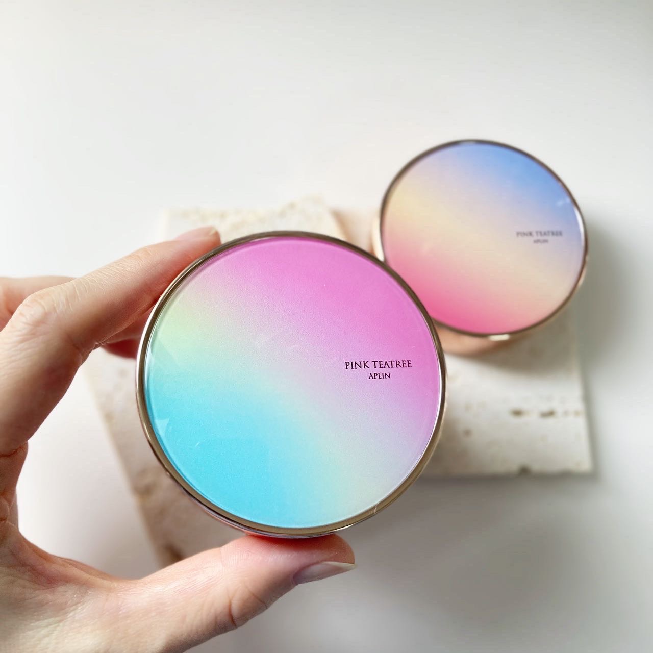 ピンクティーツリーカバークッション/APLIN/クッションファンデーションを使ったクチコミ（1枚目）