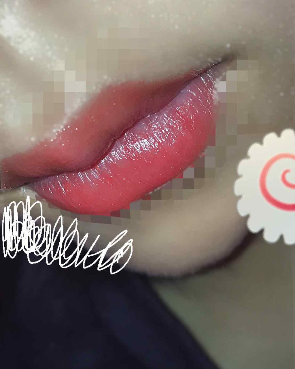 Blooming Kitty リップスティック/DAISO/口紅を使ったクチコミ（3枚目）