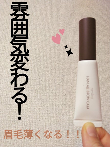 ハンオールブロウカラ/rom&nd/眉マスカラを使ったクチコミ(1枚目)