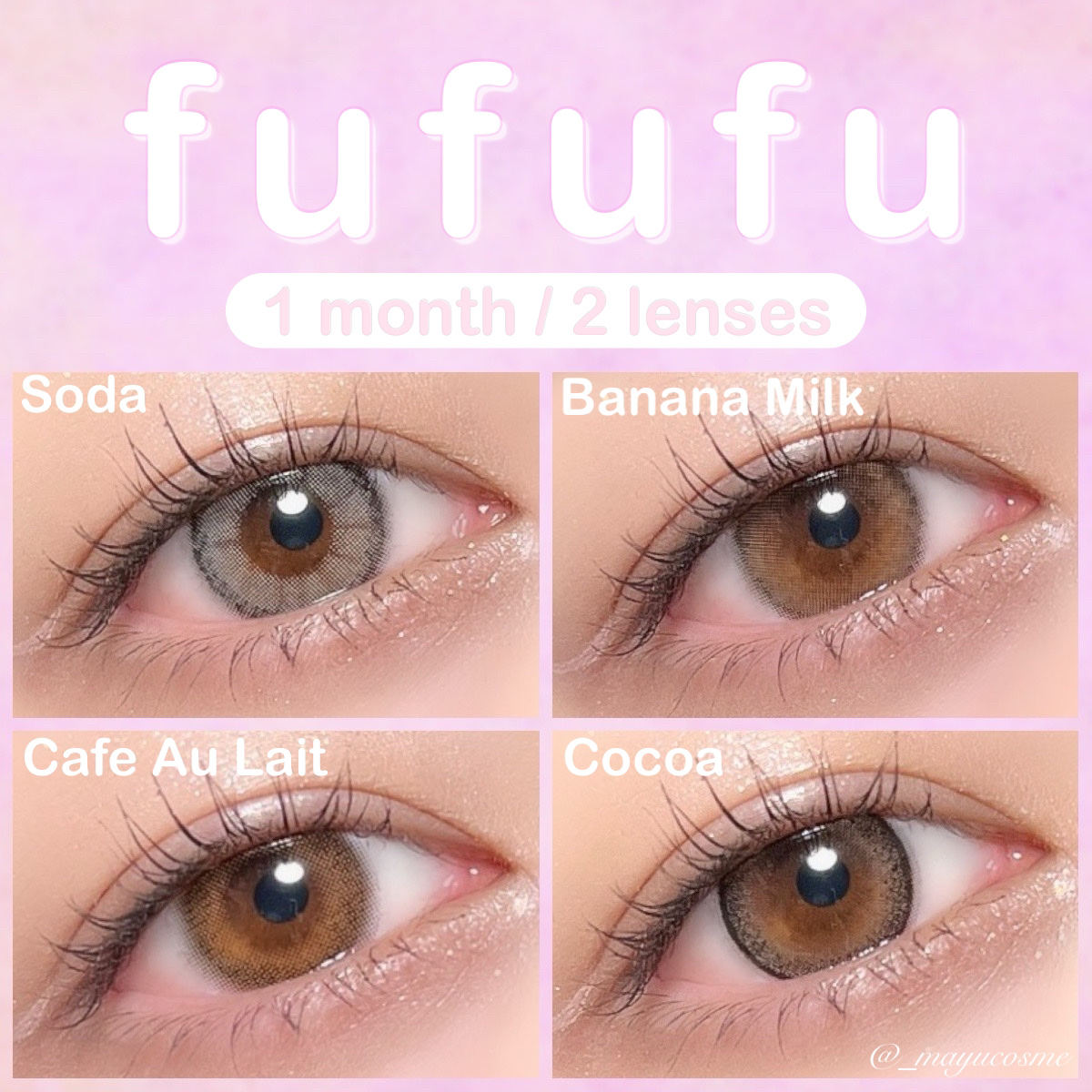 fufufu 1month/fufufu/１ヶ月（１MONTH）カラコンを使ったクチコミ（2枚目）