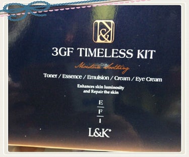 3GF TIMELESS KIT/L&K/スキンケアキットを使ったクチコミ（1枚目）