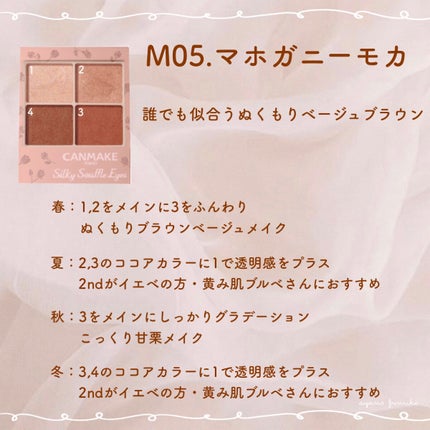 シルキースフレアイズ(マットタイプ)/キャンメイク/アイシャドウパレットを使ったクチコミ(6枚目)