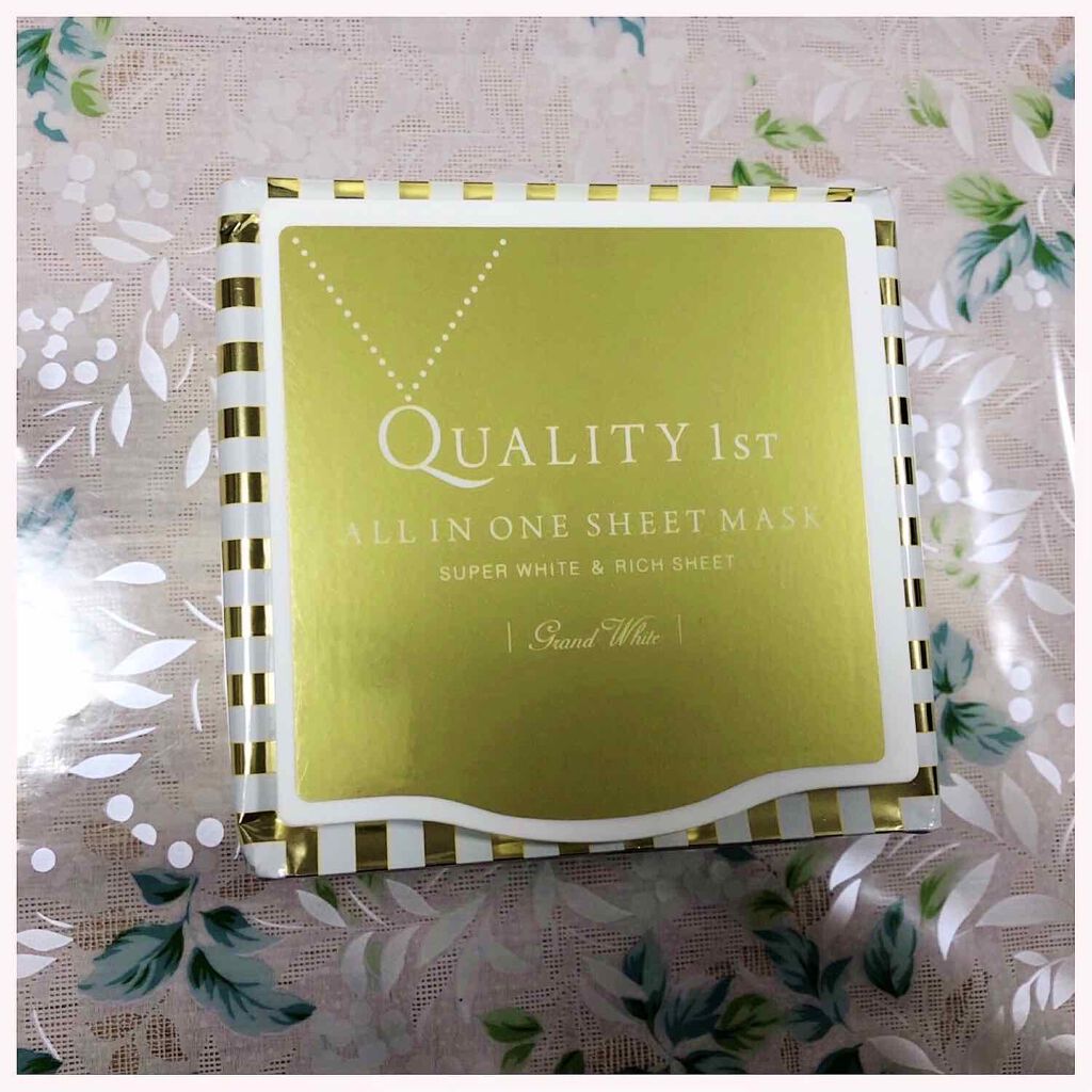 オールインワンシートマスク グランホワイト BOX/クオリティファースト/シートマスク・パックを使ったクチコミ(1枚目)