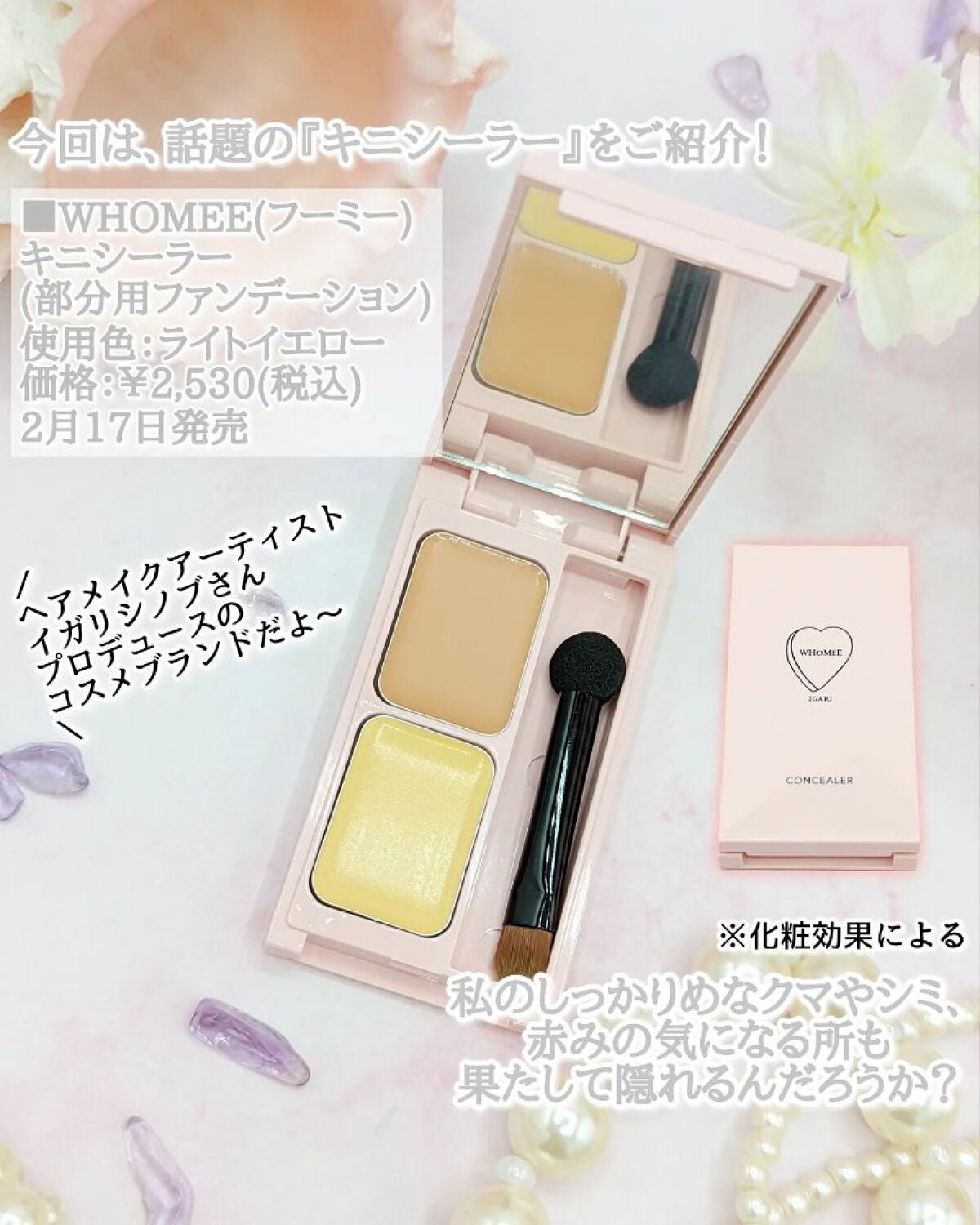 フーミー キニシーラー/WHOMEE/パレットコンシーラーを使ったクチコミ(2枚目)